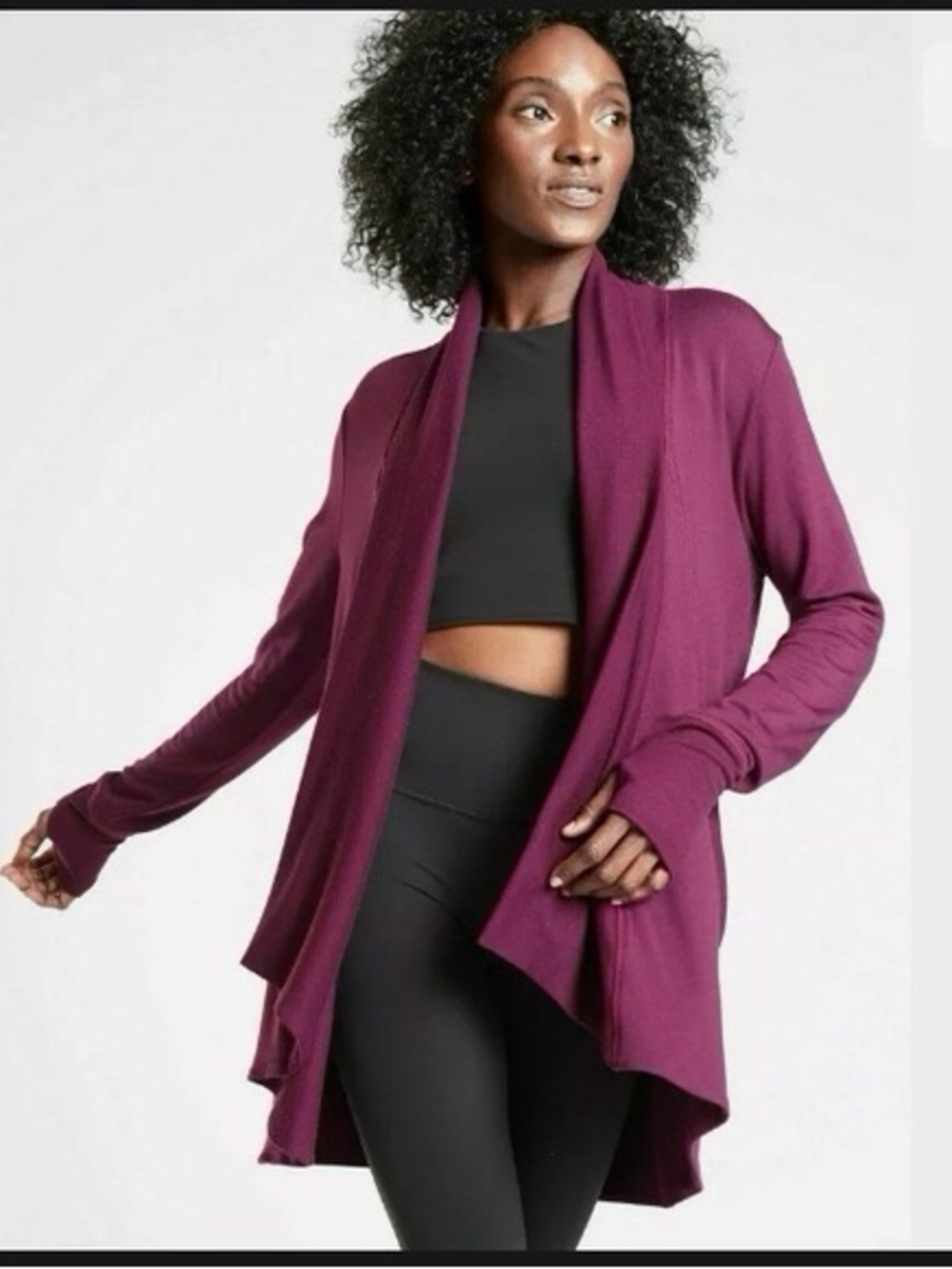 Athleta Pranayama Wrap Plum